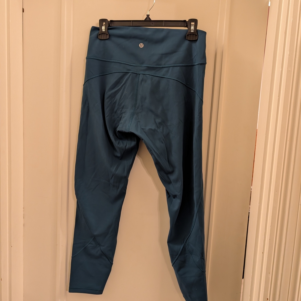 Lululemon Teal Leggings Sz 10 (All In Motion)